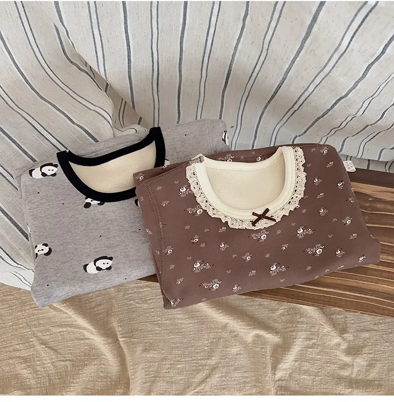 Anmeiya Children's Polka Dot Pajamas Set — feature 29