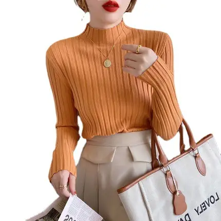 2025 Knitted Turtle Collar Shirt Tops for Women - Image 18