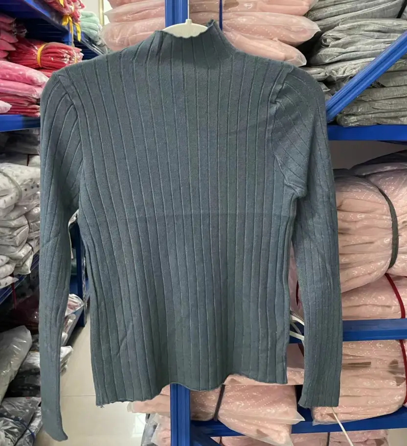 2025 Knitted Turtle Collar Shirt Tops for Women - Image 6