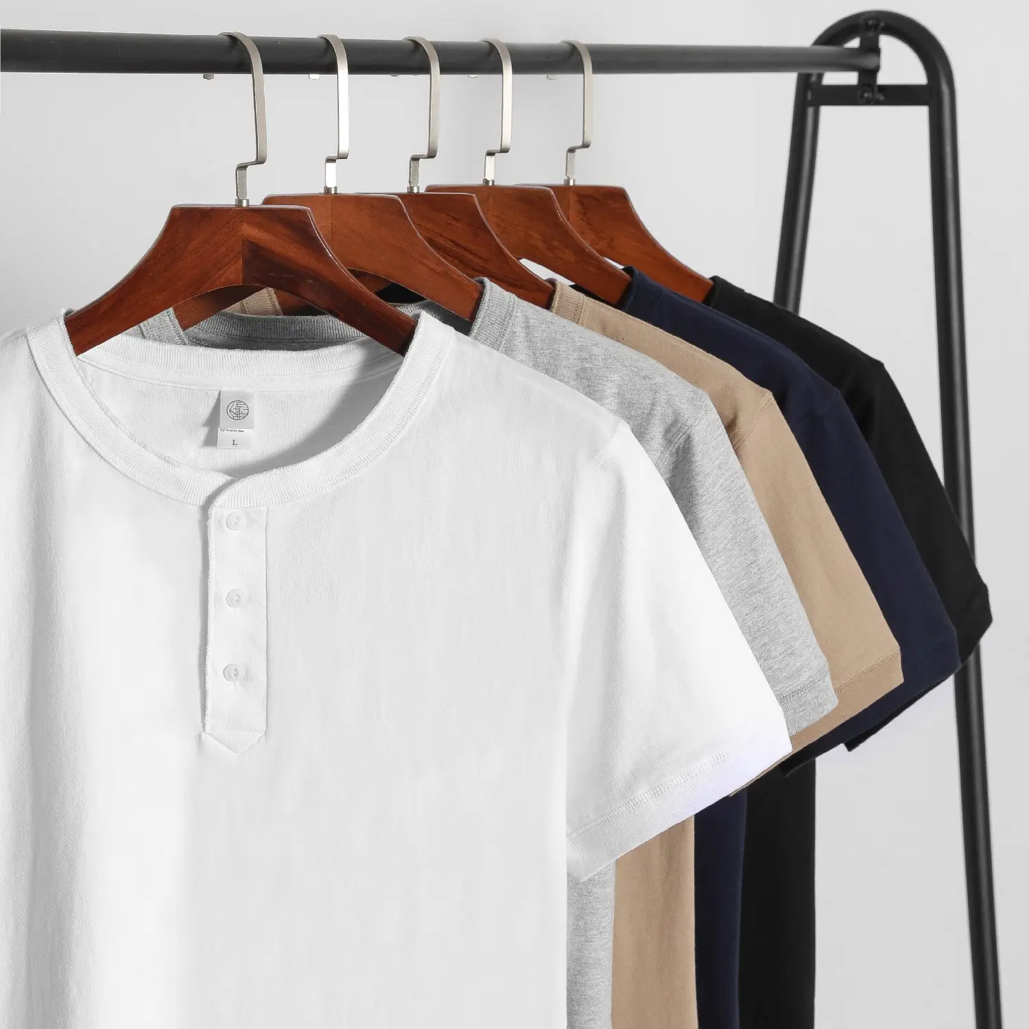 Couple T-Shirt 270g Combed Cotton Green Round Neck Short Sleeve — feature 5