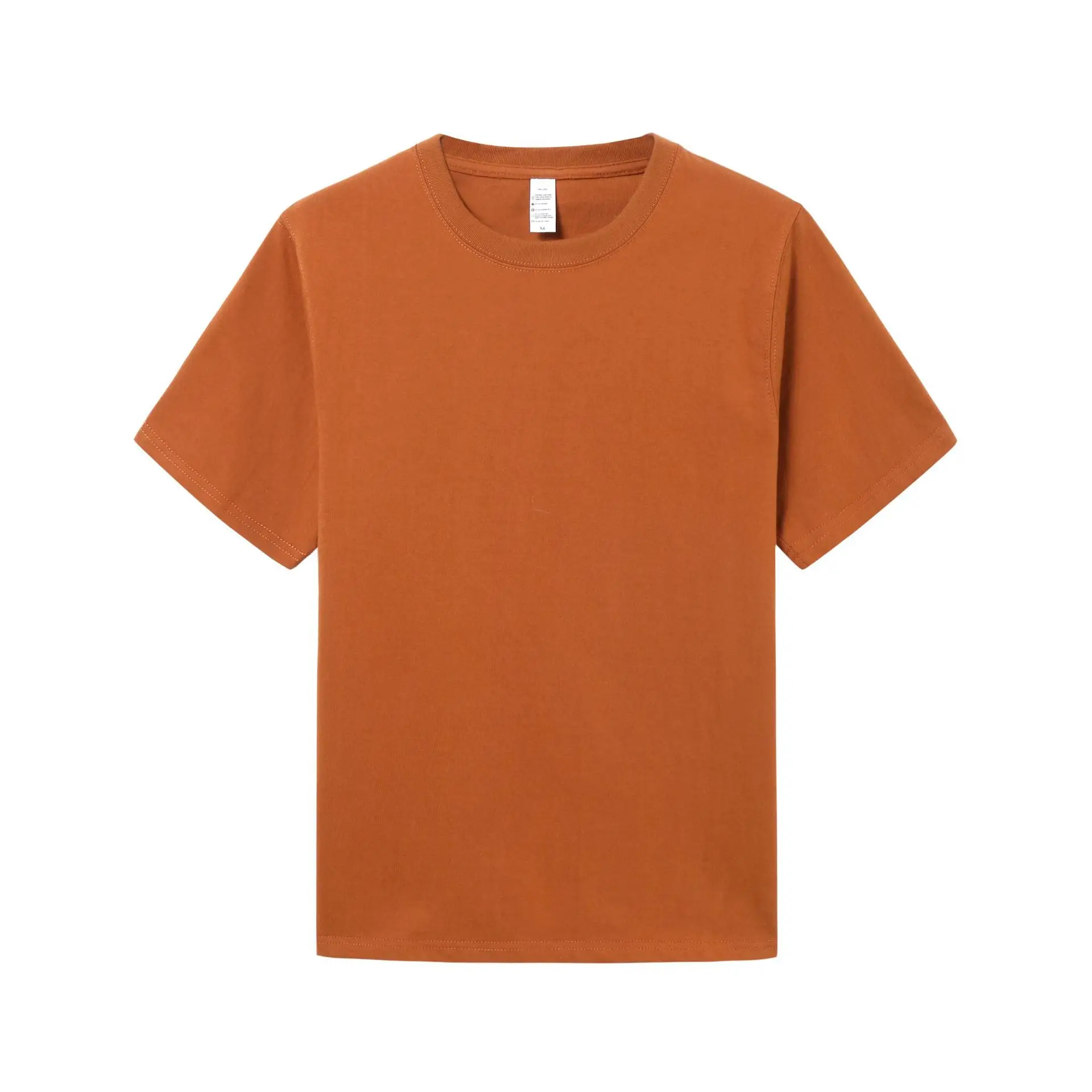 Couple T-Shirt 270g Combed Cotton Green Round Neck Short Sleeve - Image 13