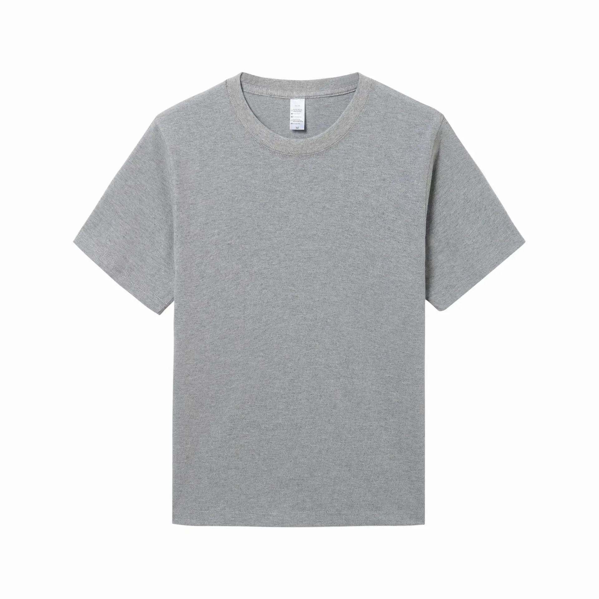 Couple T-Shirt 270g Combed Cotton Green Round Neck Short Sleeve - Image 9