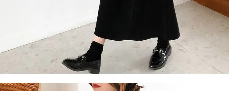 Black Long Dress Women's Retro French Style Small — feature 14