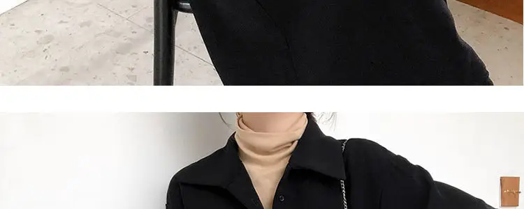 Black Long Dress Women's Retro French Style Small — feature 17