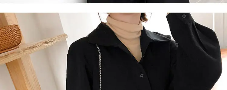Black Long Dress Women's Retro French Style Small — feature 20