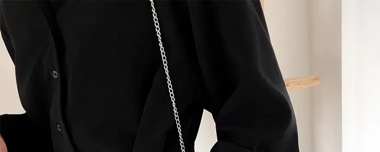 Black Long Dress Women's Retro French Style Small — feature 28