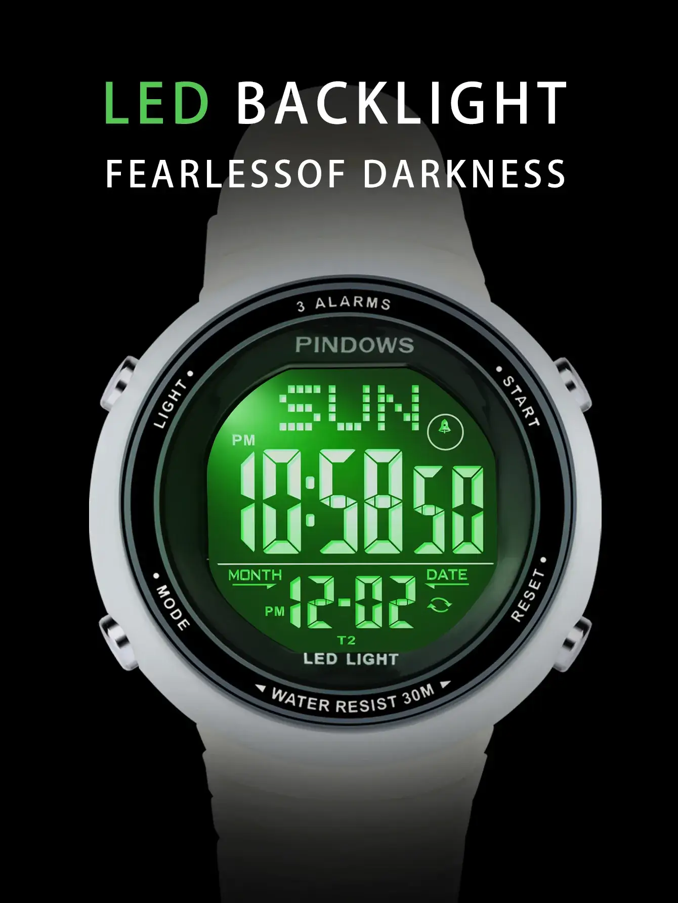 Luminous Digital Watch for Men Women 32999 — feature 11