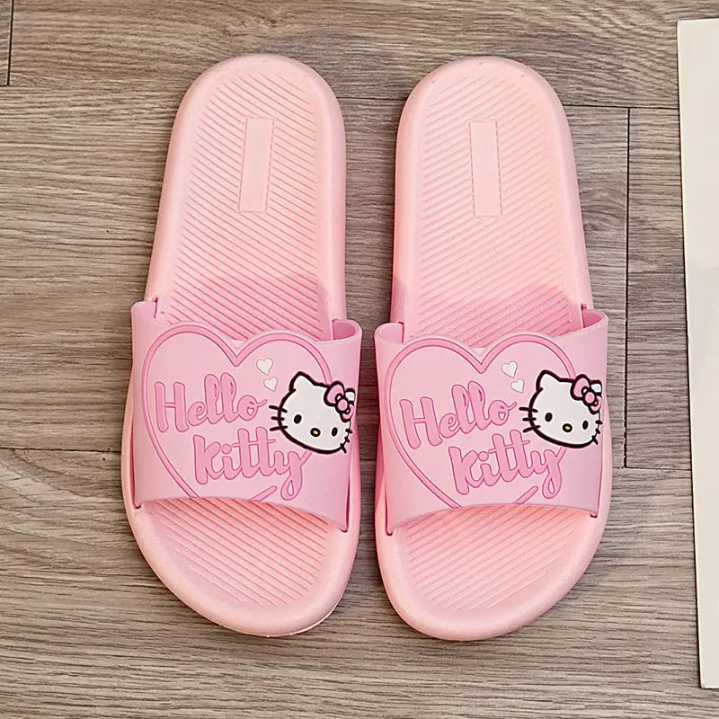 [70% discount] Hello Kitty girly slippers new home non-slip indoor and outdoor sandals