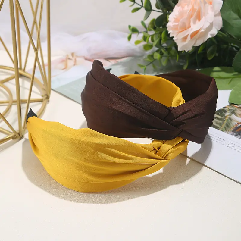 Retro Banana Headband Brown Yellow 2024 Women — feature 3