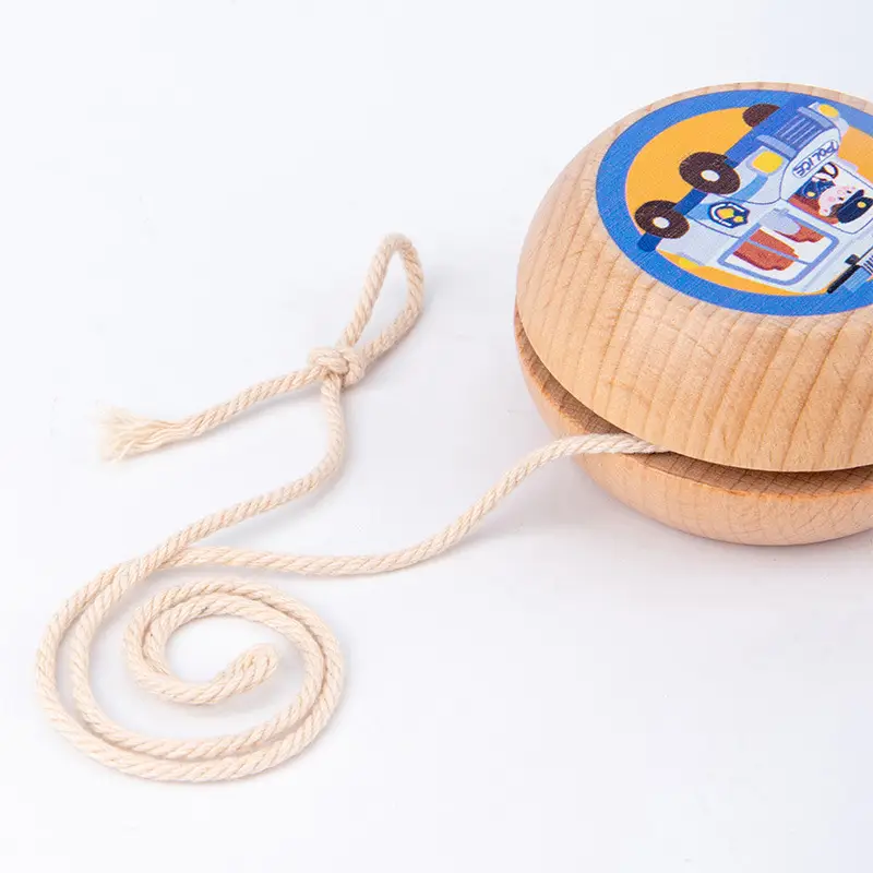 Wooden yo-yo toys for children and boys yo-yo wooden yoyo ball stall toys wholesale supply Yunhe County
