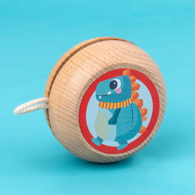 Wooden yo-yo toys for children and boys yo-yo wooden yoyo ball stall toys wholesale supply Yunhe County