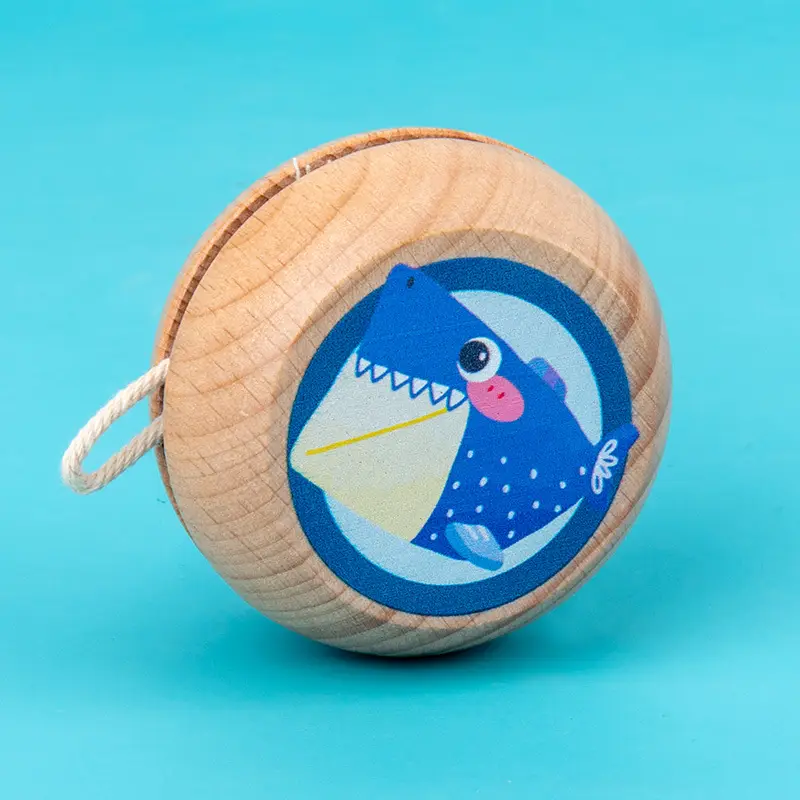 Wooden yo-yo toys for children and boys yo-yo wooden yoyo ball stall toys wholesale supply Yunhe County