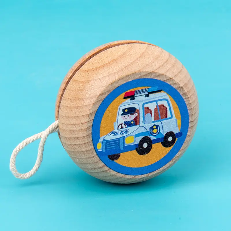 Wooden yo-yo toys for children and boys yo-yo wooden yoyo ball stall toys wholesale supply Yunhe County