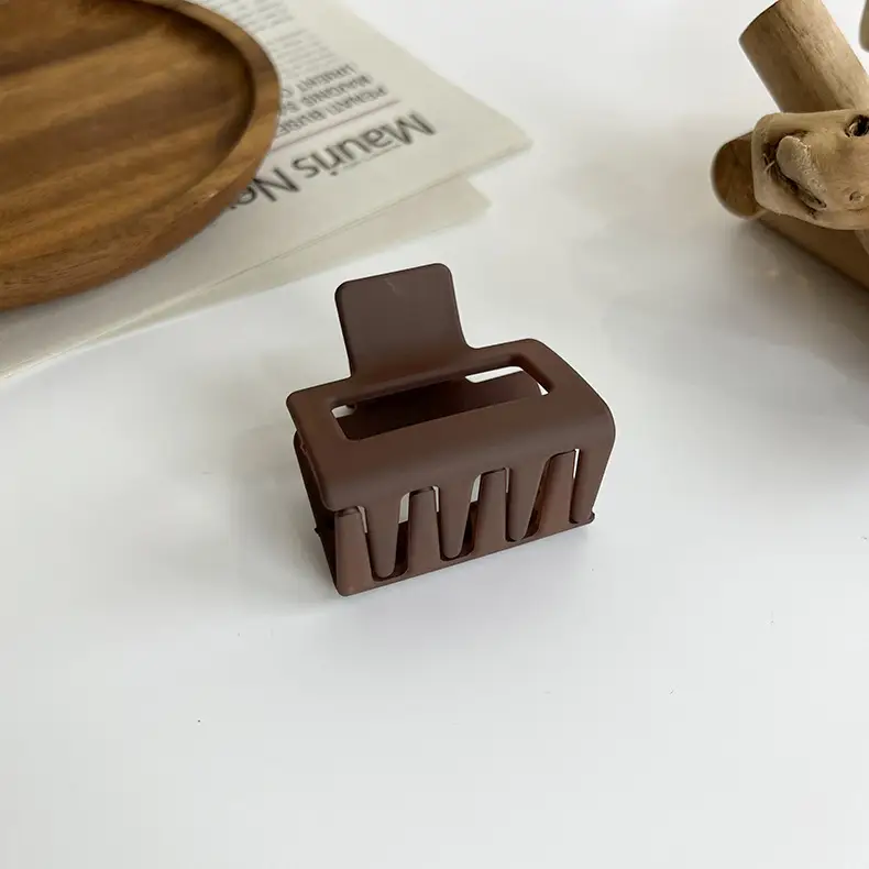 Autumn Winter Hair Clips Milk Tea Brown Cream - Image 9
