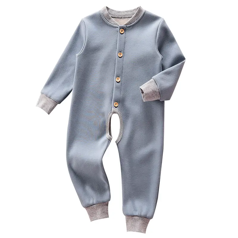 Baby Fleece Lined Jumpsuit Thickened Autumn Winter 1-3Yr - Image 9
