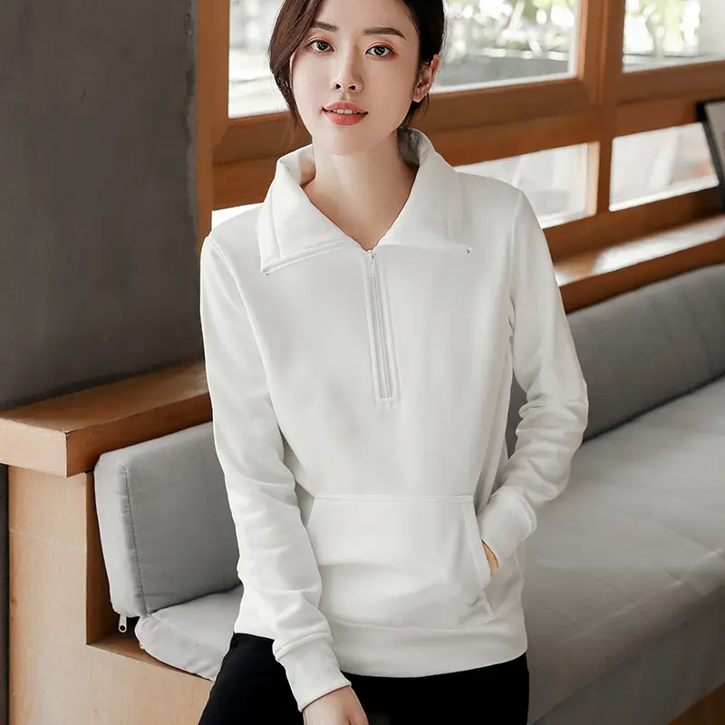Women Fleece Hoodie Purple Korean Style 2025 - Image 5
