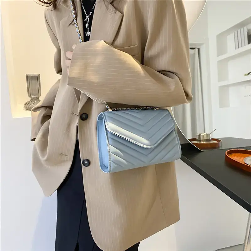 Black Chain Shoulder Bag for Women 2021 - Image 8