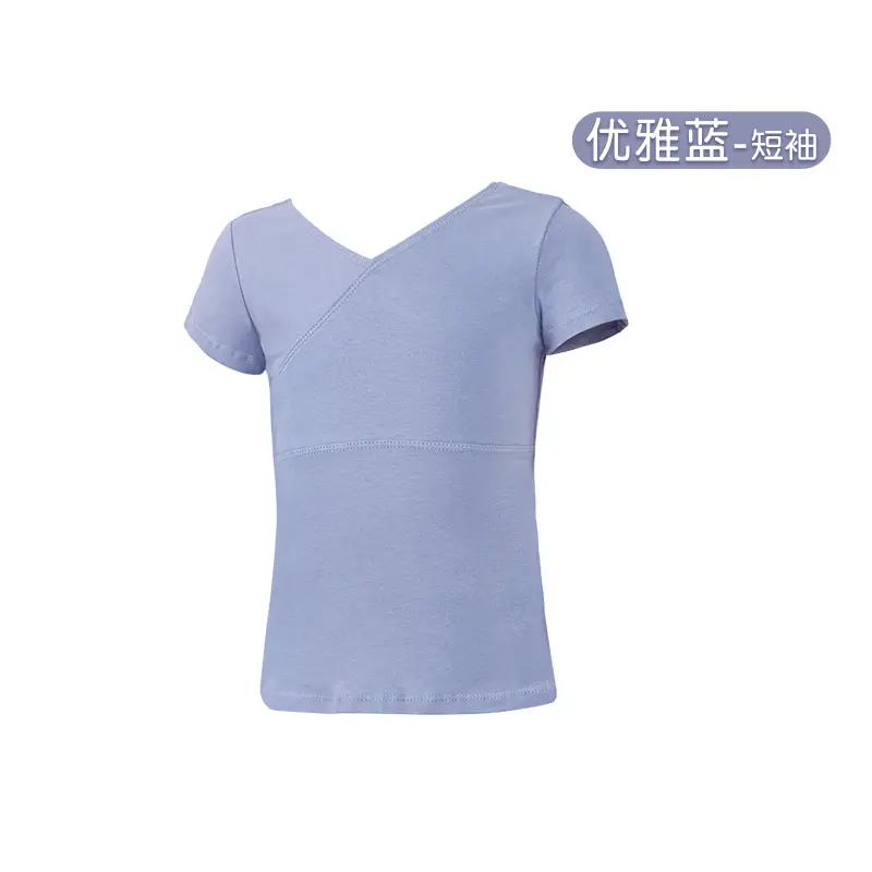 Girls Black V-Neck Dance T-Shirt Set - Image 8