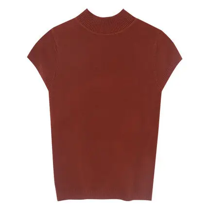 Women Half Turtleneck Knit Shirt Autumn Winter Slim Fit - Image 15