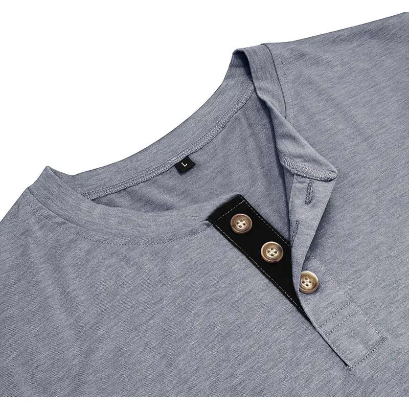 Men's Long Sleeve Round Neck T-Shirt Olive Green — feature 16