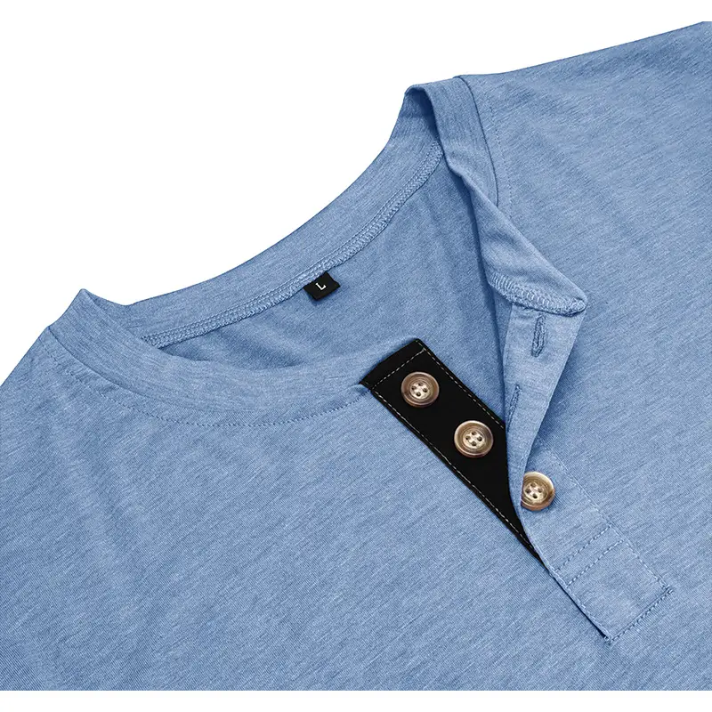 Men's Long Sleeve Round Neck T-Shirt Olive Green — feature 22