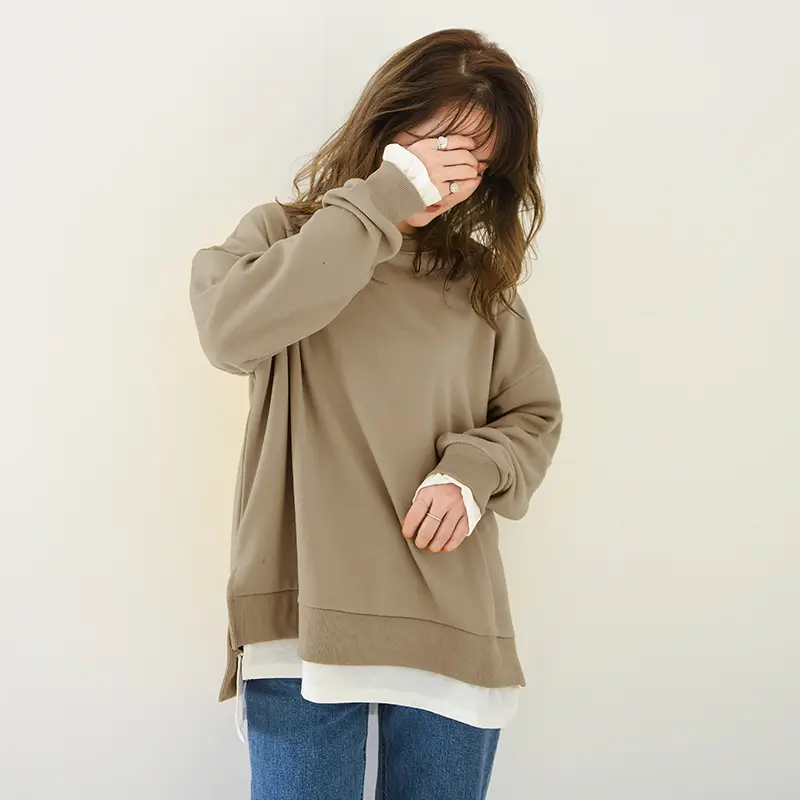 Japanese Style Knitted Commuter Pullover Sweater Blue