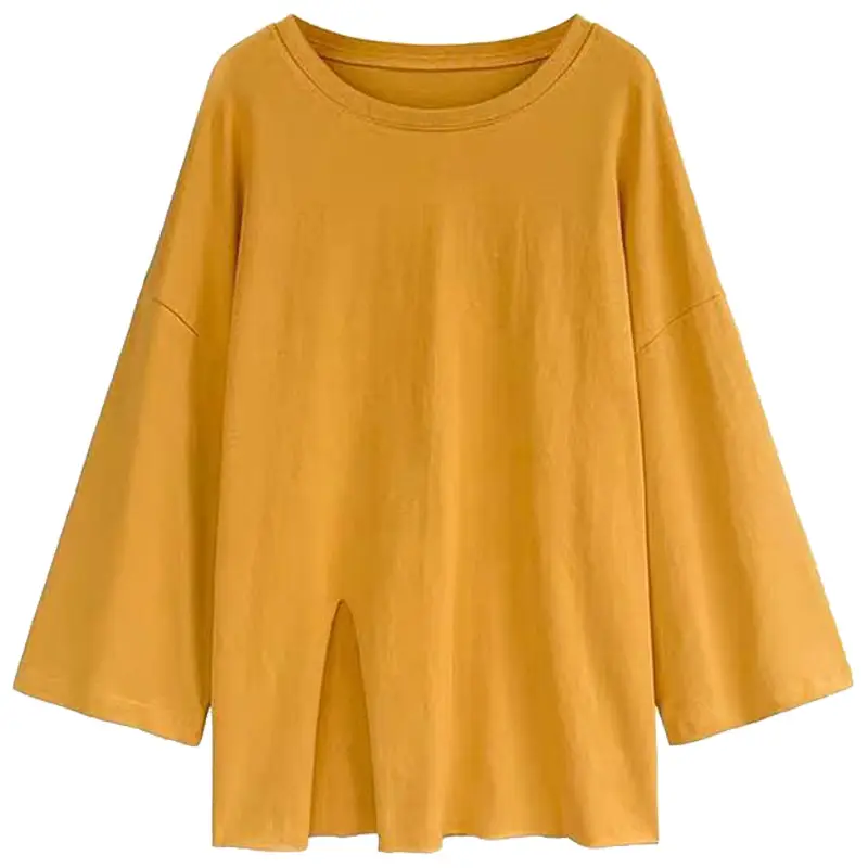 Women Long Sleeve T-Shirt Elegant Autumn Korean Style Loose All-match Lazy Niche Design Irregular Base Shirt - Image 10