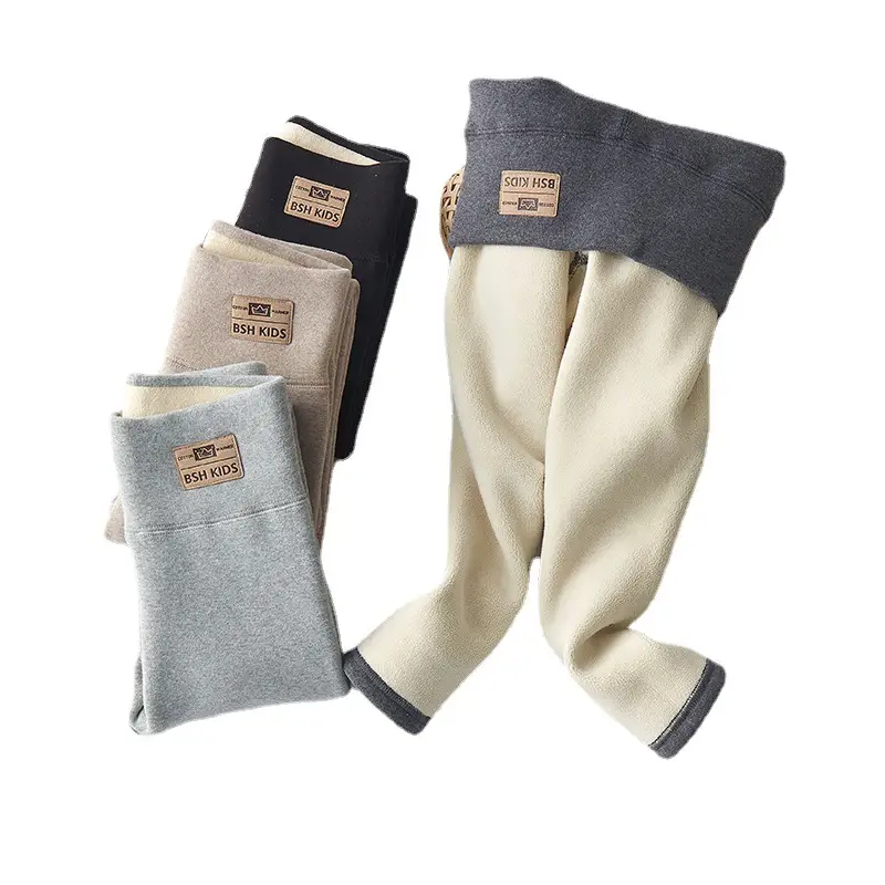 Girls Velvet Leggings Warm Thick Winter Pants - Image 9