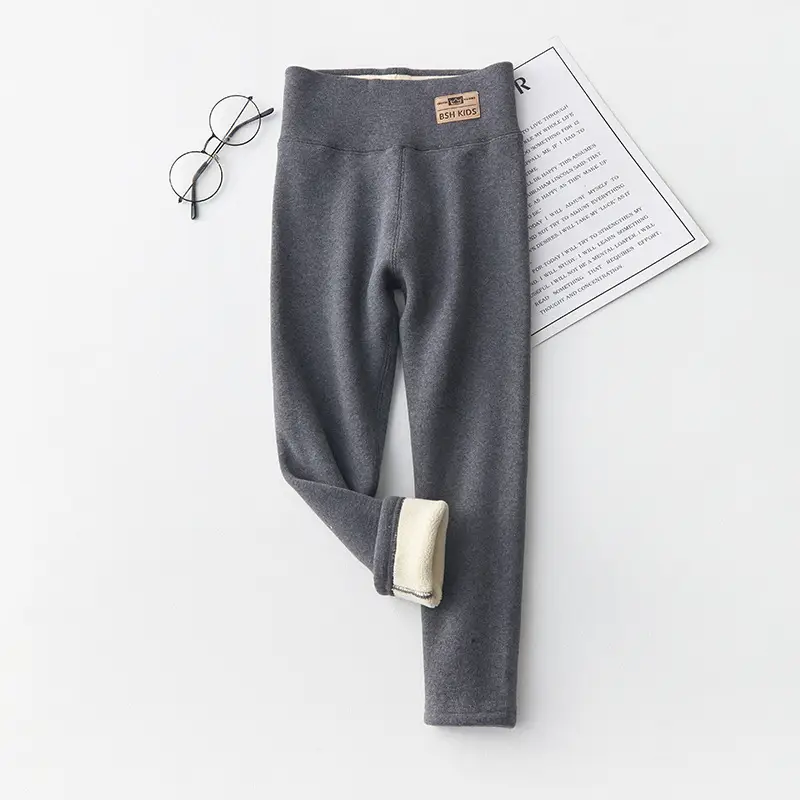 Girls Velvet Leggings Warm Thick Winter Pants - Image 2