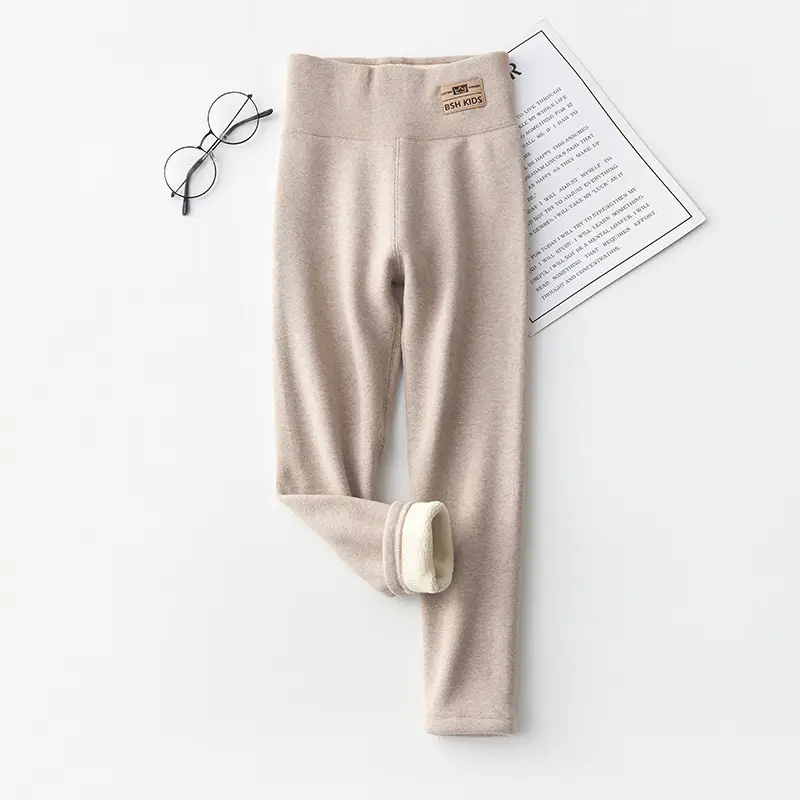 Girls Velvet Leggings Warm Thick Winter Pants - Image 3