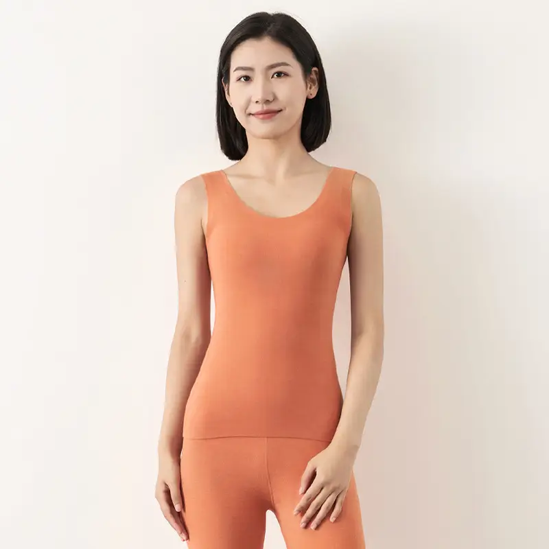 Women's Purple Thermal Sleeve Vest Slim Fit Round Neck - Image 11