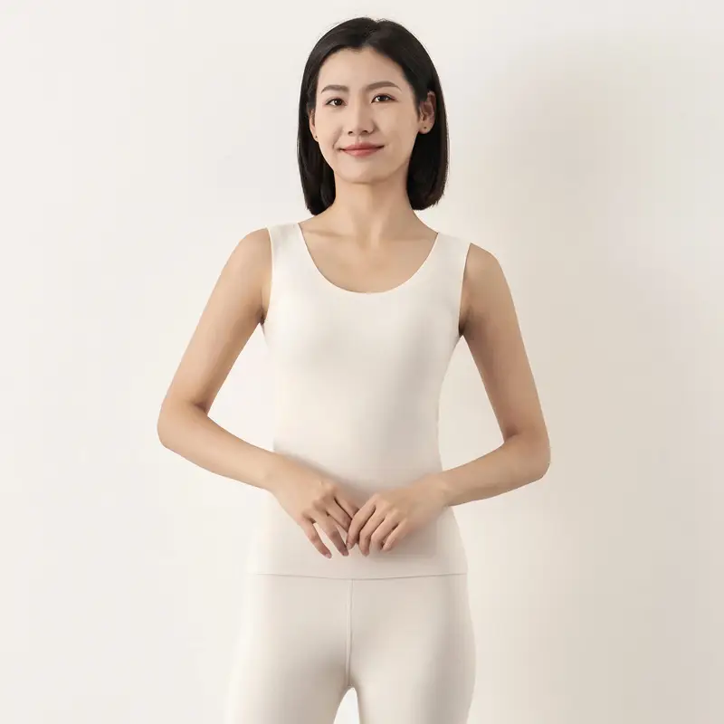 Women's Purple Thermal Sleeve Vest Slim Fit Round Neck - Image 12