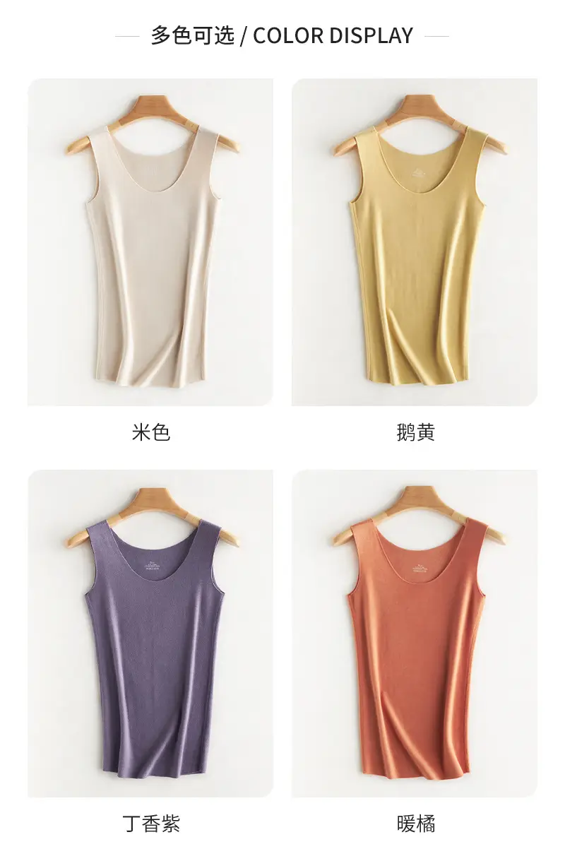 Women's Purple Thermal Sleeve Vest Slim Fit Round Neck — feature 10