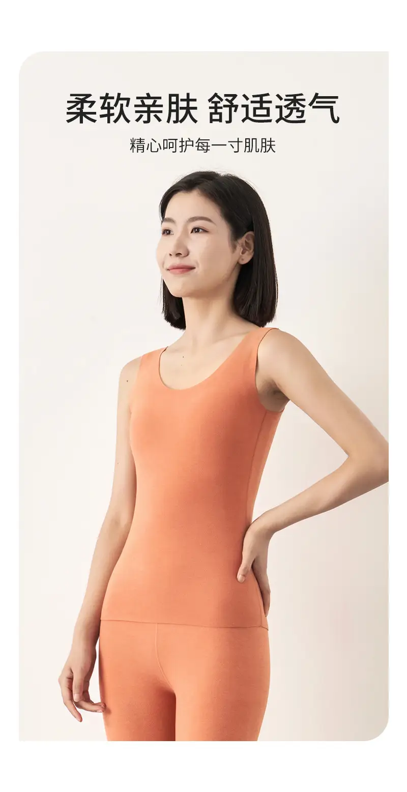Women's Purple Thermal Sleeve Vest Slim Fit Round Neck — feature 7