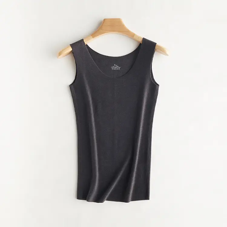 Women's Purple Thermal Sleeve Vest Slim Fit Round Neck - Image 2