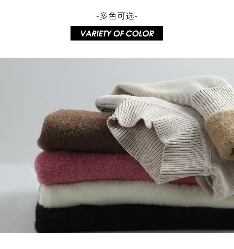 Women Velvet Half Turtleneck Sweater Winter 2025 — feature 5