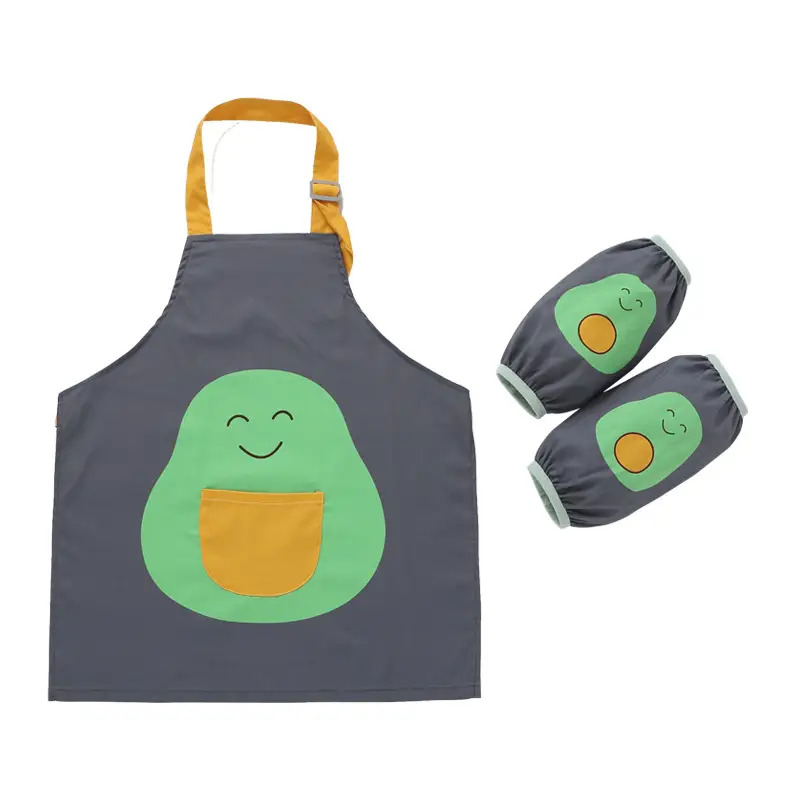 Kids Waterproof Painting Apron Blue 2-4Yrs