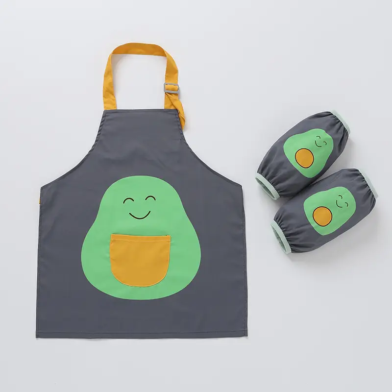 Kids Waterproof Painting Apron Blue 2-4Yrs