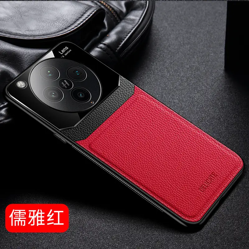 Oppo Reno15 Leather Protective Case Business Black