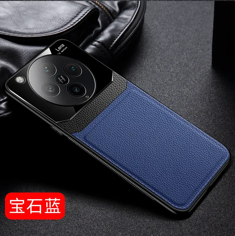 Oppo Reno15 Leather Protective Case Business Black