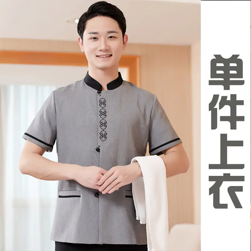 Women's Grey Button-Down Shirt for Home & Office