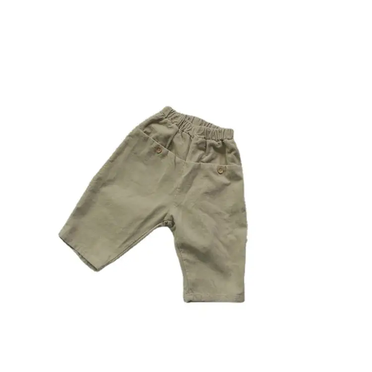 New Kids Cotton Fleece Lined Shorts Brown Beige - Image 7