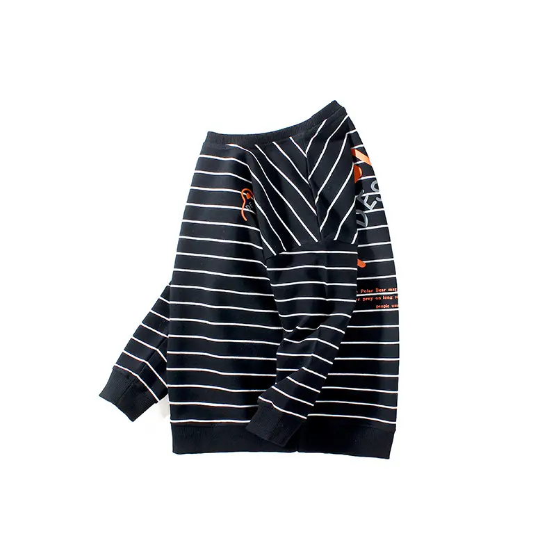 Kids Striped Sweatshirt Boys Autumn Wear - Image 2