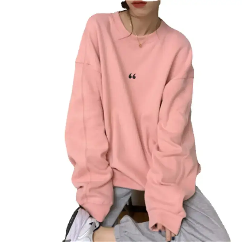 Women's White Oversized Sweater with Quote Print - Image 9