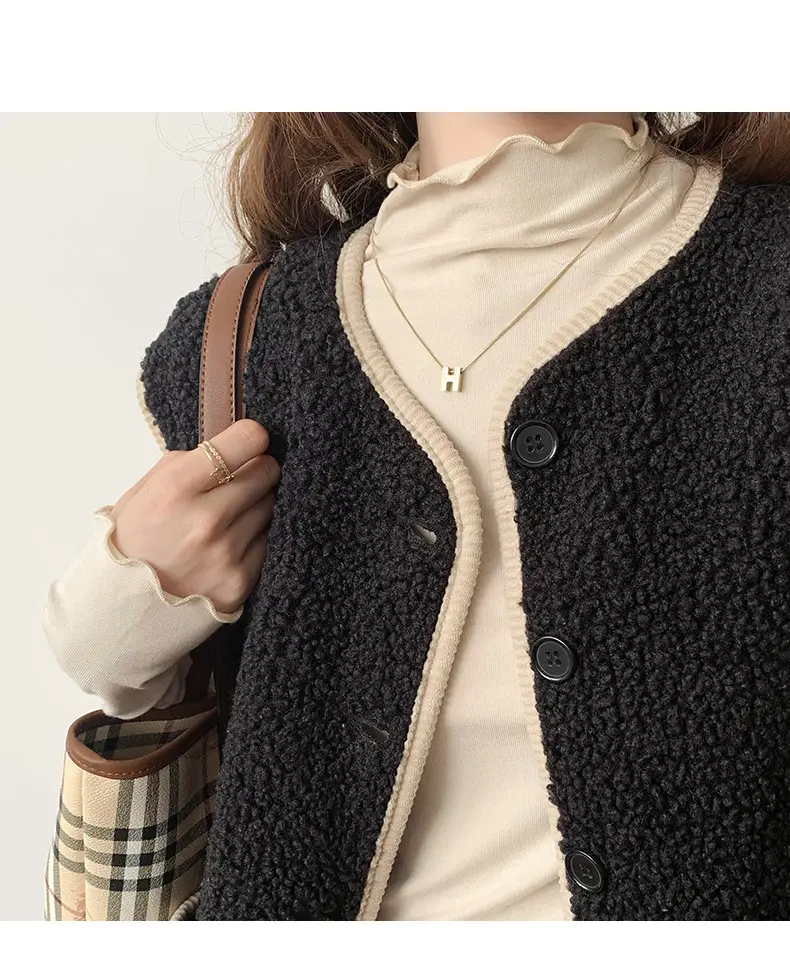 Women's Beige Cotton Turtleneck Long Sleeve Slim Fit — feature 6