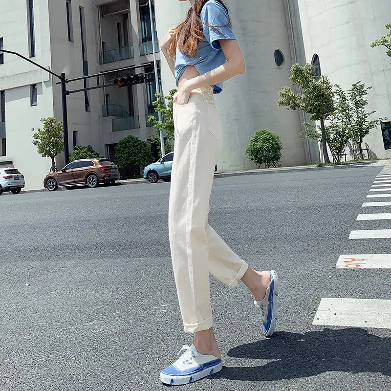 Women High-Waist Slimming Apricot Harem Pants 2025 - Image 8