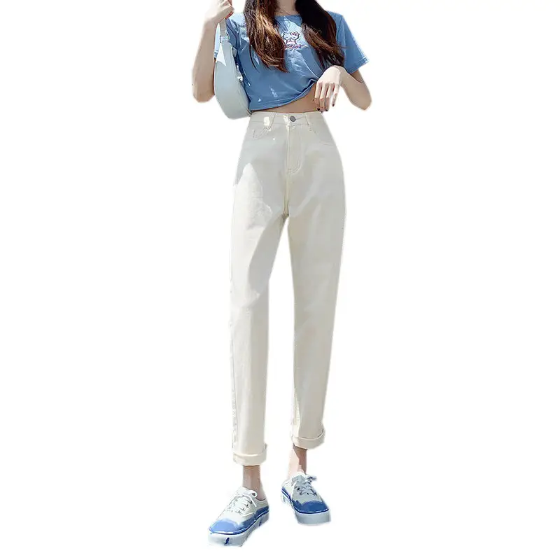 Women High-Waist Slimming Apricot Harem Pants 2025 - Image 10