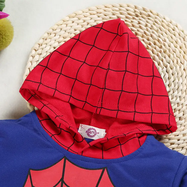 Spiderman Hoodie Pants Set for Boys Spring Autumn