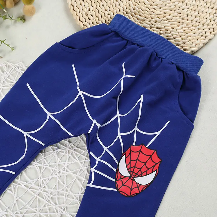 Spiderman Hoodie Pants Set for Boys Spring Autumn