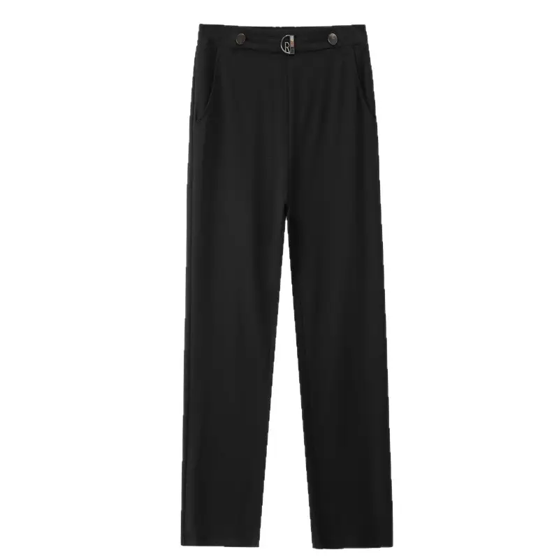 Plus Size Women's Black Stretch Boot-Cut Pants - Image 5